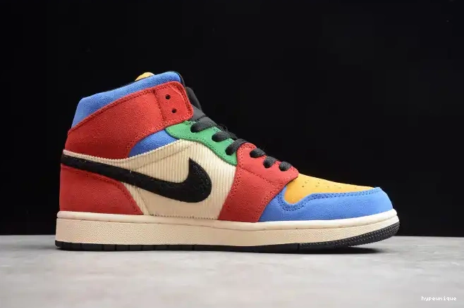 HYPE Blue Jordan the SE Mid 1 Air CU2805-100 Fearless Great 0525